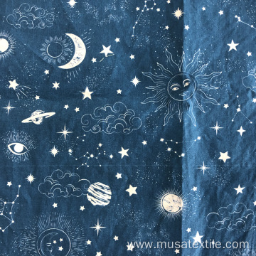 Hot sale custom digital print cotton poplin fabric